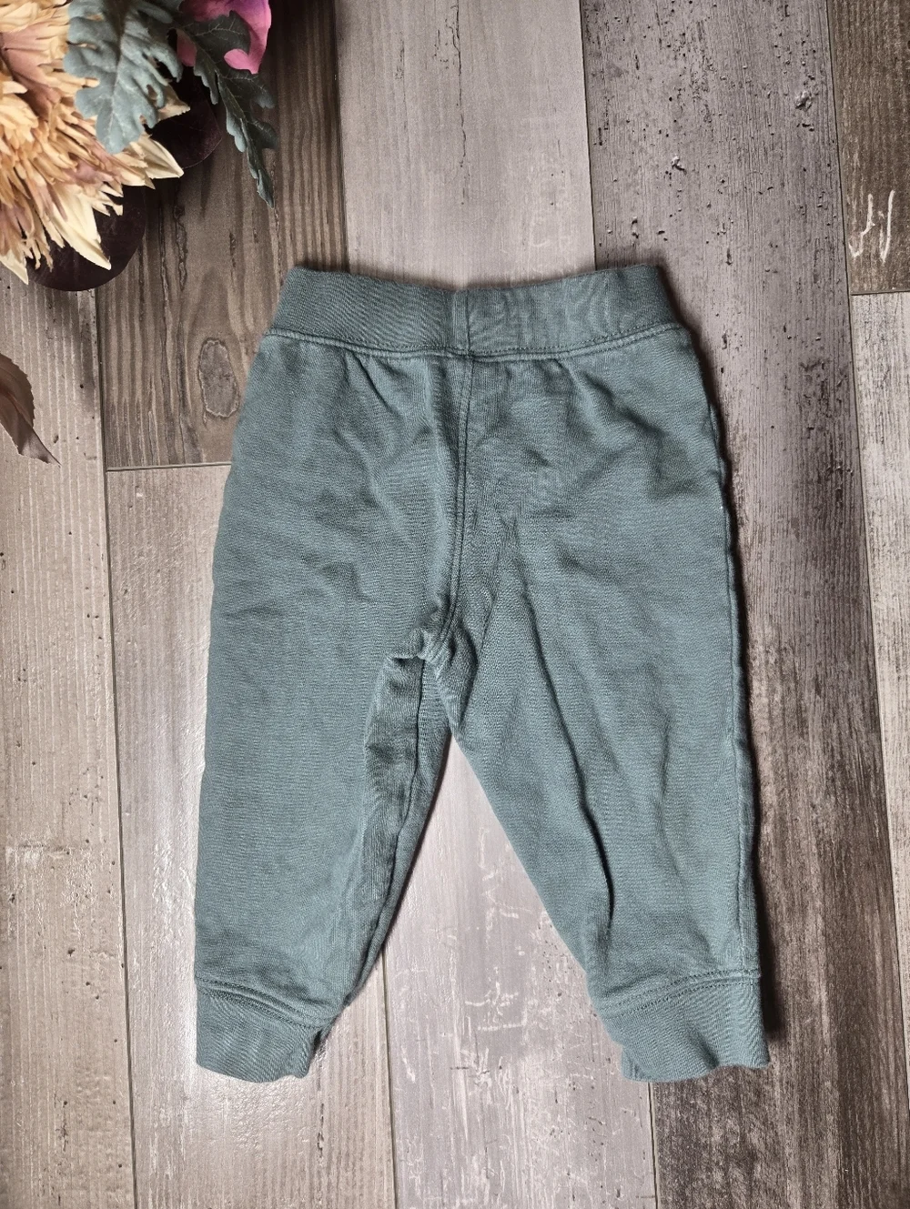 Just One You Carter's Cotton Green Baby Boy Joggers Sweatpants Size 12m NWOT